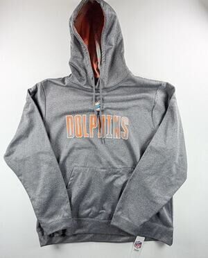Zubaz NFL Miami Dolphins Men’s Loose Fit Hoodie Gray Size XL New with Tags